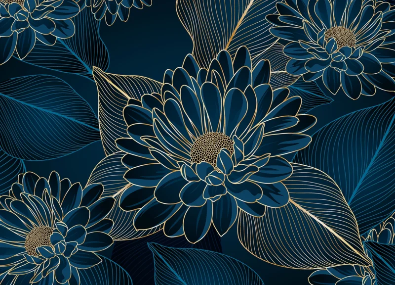 Wall Mural Chrysanthemums, 375 x 270 cm, FT5P 352001 - Image 2