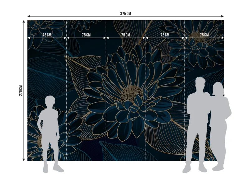 Wall Mural Chrysanthemums, 375 x 270 cm, FT5P 352001 - Image 7