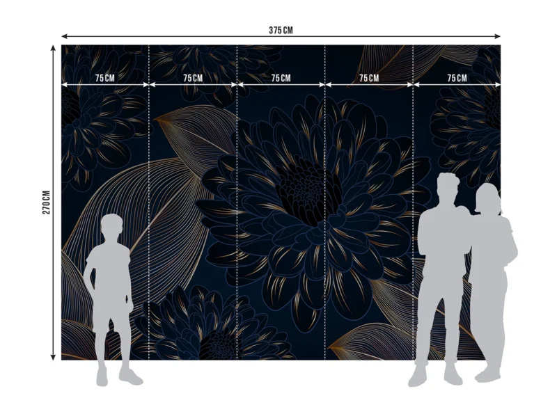 Wall Mural Chrysanthemums Leaves, 375 x 270 cm, FT5P 352003 - Image 7