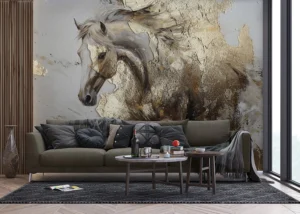 Wall Mural Golden Horse, 375 x 270 cm, FT5P 352061 - Image 4
