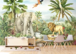 Wall Mural Jungle Elephant, 375 x 270 cm, FT5P 352177 - Image 5