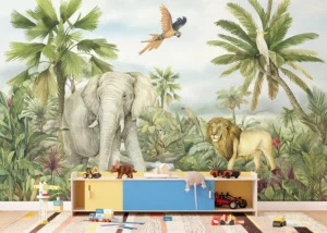 Wall Mural Jungle Elephant, 375 x 270 cm, FT5P 352177 - Image 3