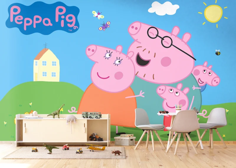 Wall Mural Peppa Pig Home, 375 x 270 cm, FTD5P 352201 - Image 5