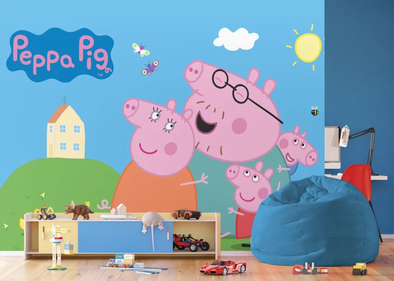 Wall Mural Peppa Pig Home, 375 x 270 cm, FTD5P 352201 - Image 4