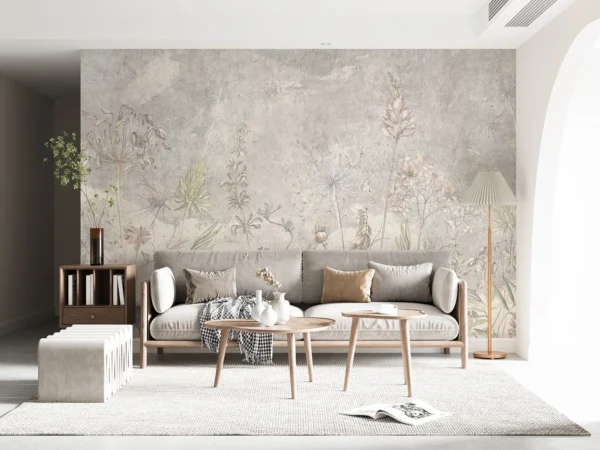 Wall Mural Vintage Garden Blooms, 375 x 270 cm, FT5P 352265