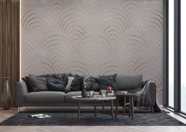 Wall Mural Dark Peacock Mosaic, 375 x 270 cm, FT5P 352269