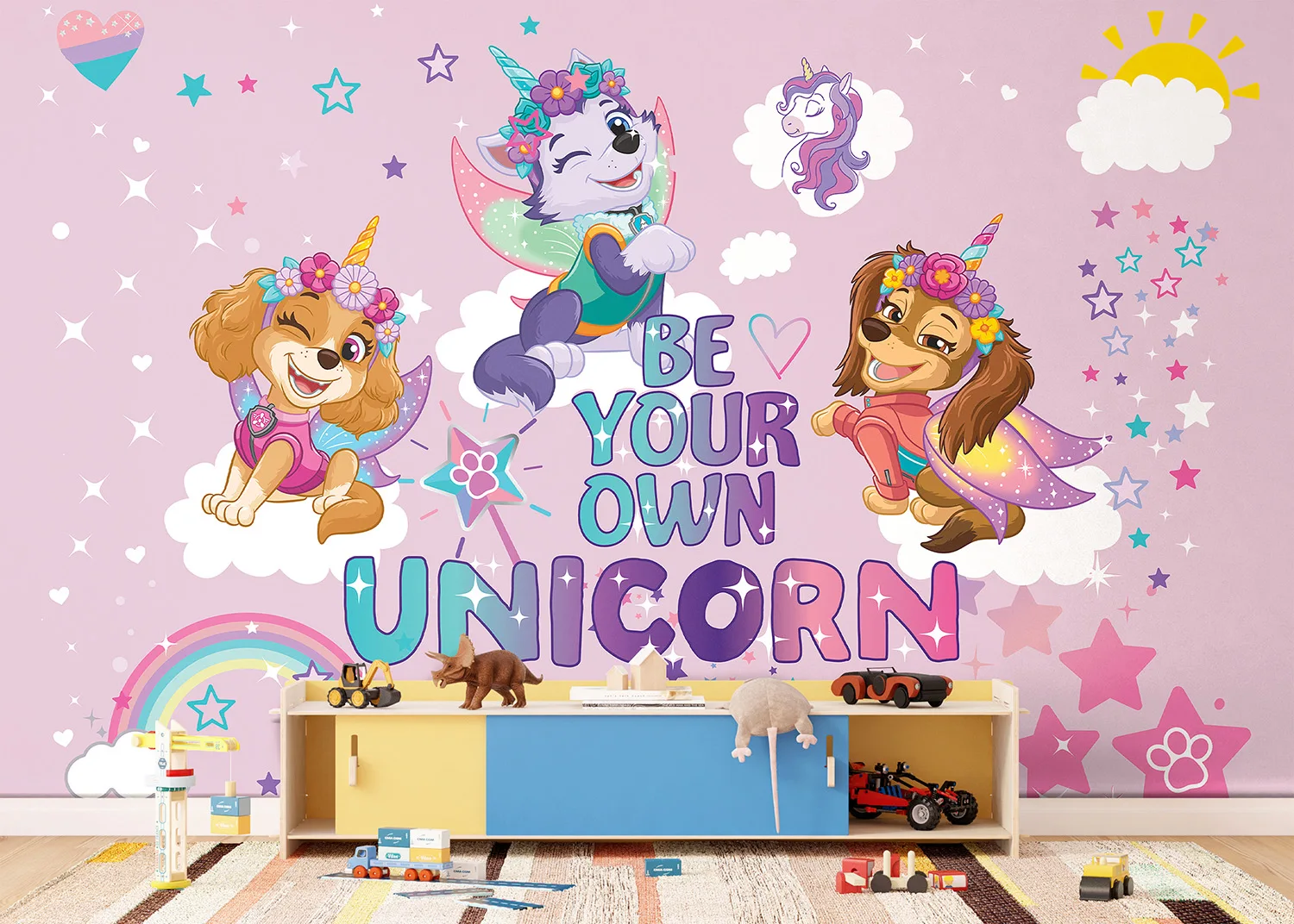 FT5P_352281_INTERIOR_1 Wall Mural Paw Patrol Unicorn, 375 x 270 cm, FTD5P 352281