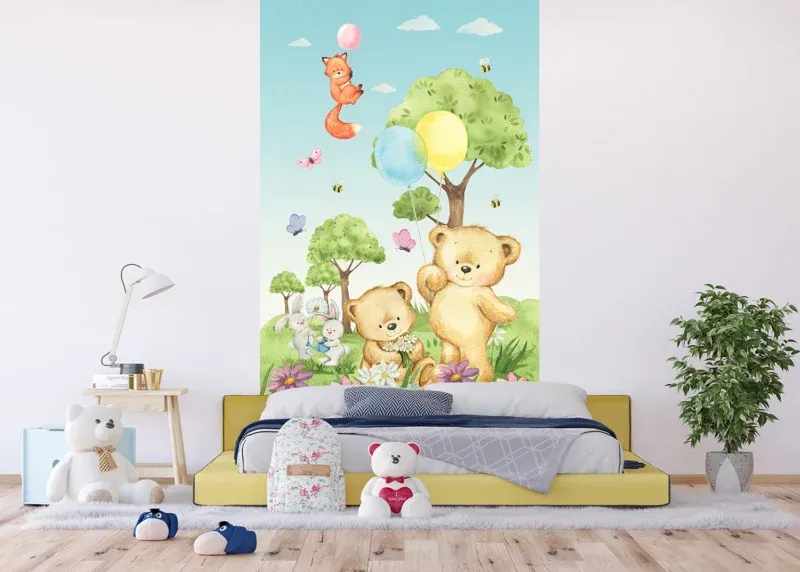 Wall Mural Cute Bears, 150 x 270 cm, FTD2P 5611 - Image 3