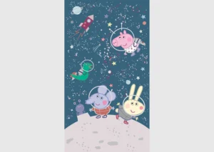 Wall Mural Peppa Pig in Space, 150 x 270 cm, FTD2P 5619 - Image 2