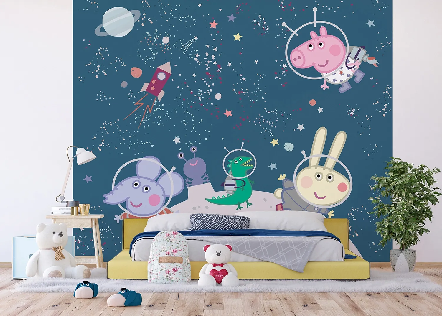 FTD4P_7801_603_PEPPA_PIG_SPACE_INTERIOR-1.webp Wall Mural Peppa Pig in Space, 300 x 270 cm, DTD4P 7801