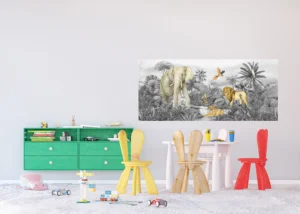Wall Mural Jungle B/W, 170 x 75 cm, FTDNH 5507 - Image 3