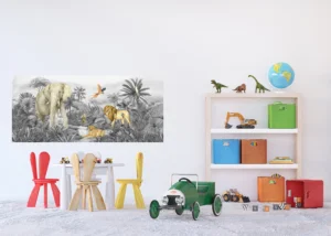 Wall Mural Jungle B/W, 170 x 75 cm, FTDNH 5507 - Image 4