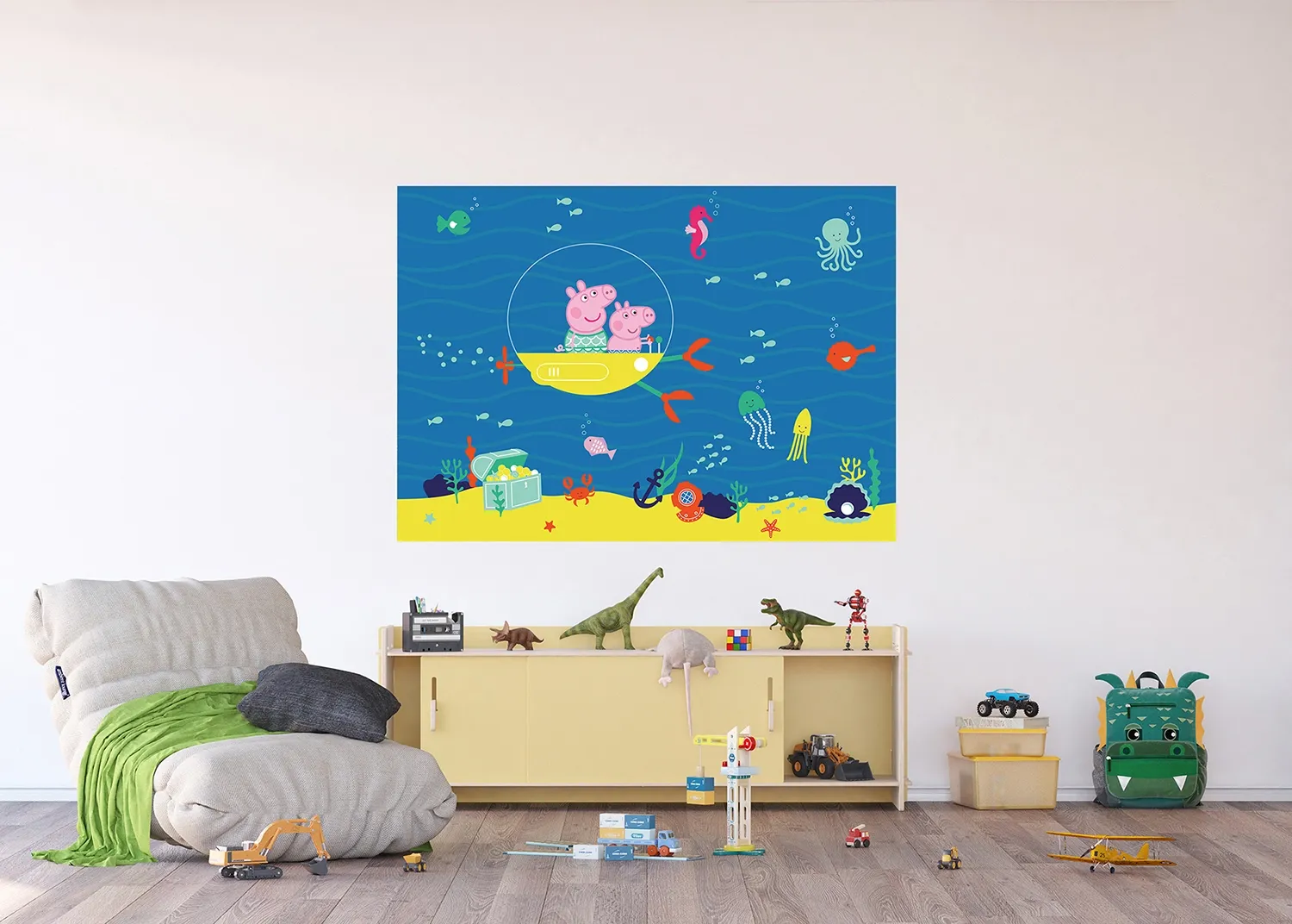 FTDM_5299_602_PEPPA_PIG_SEA_INTERIOR-1.webp Wall Mural Peppa Pig Sea, 155 x 110 cm, FTDNM 5299