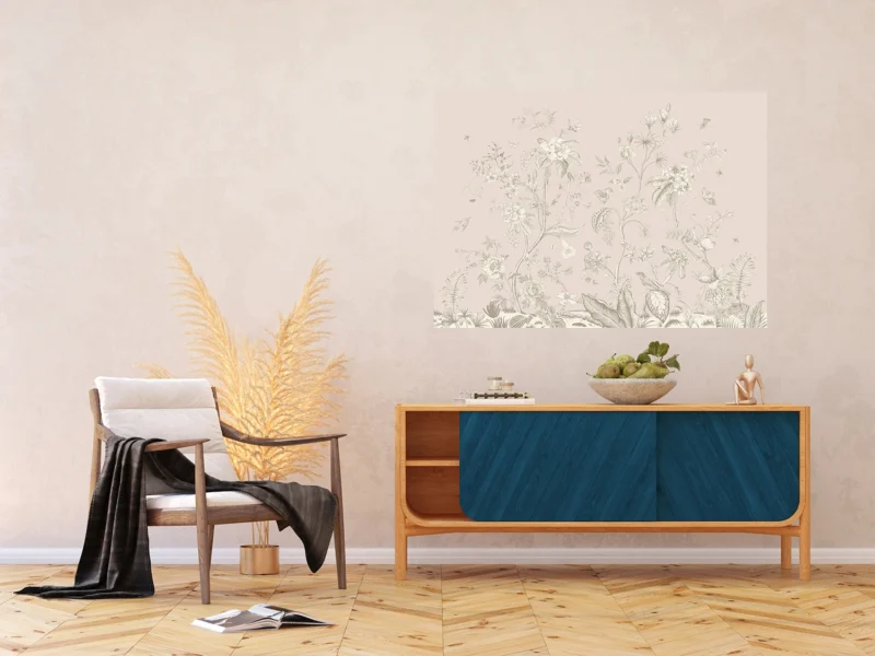 Wall Mural Floral Abstraction, 160 x 110 cm, FTNM 7701 - Image 4