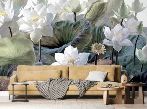 Wall Mural Emboss Flowers, 375 x 270 cm, FTNS 1254 - Image 5