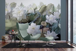 Wall Mural Emboss Flowers, 375 x 270 cm, FTNS 1254 - Image 3
