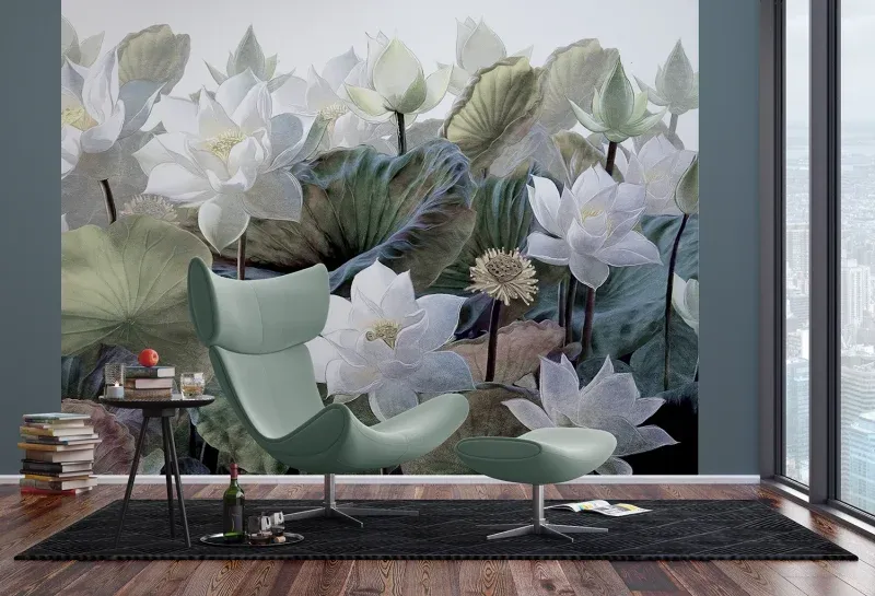 Wall Mural Emboss Flowers, 375 x 270 cm, FTNS 1254 - Image 3