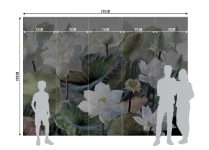 Wall Mural Emboss Flowers, 375 x 270 cm, FTNS 1254 - Image 7