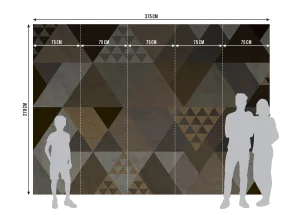 Wall Mural Triangles, 375 x 270 cm, FTNS 1256 - Image 7