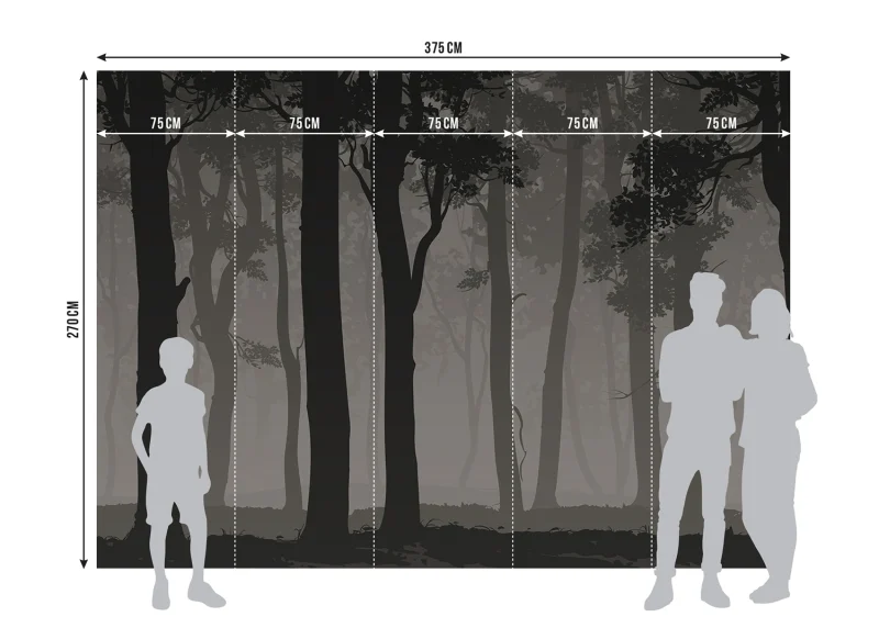 Wall Mural Mystic Forest, 375 x 270 cm, FTNS 1266 - Image 7