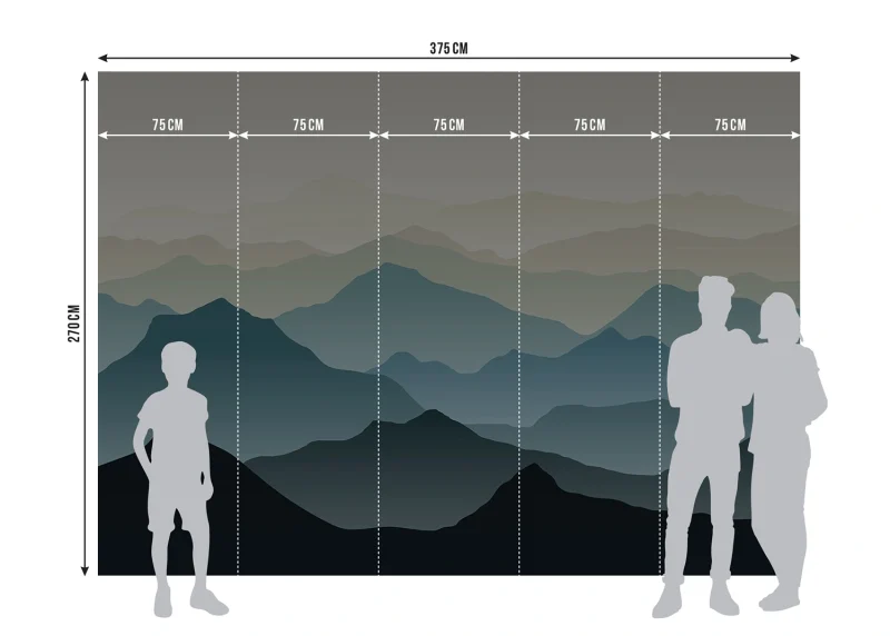 Wall Mural Mountain Panorama, 375 x 270 cm, FTNS 1267 - Image 7