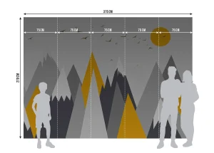 Wall Mural Mountain Spike, 375 x 270 cm, FTNS 1269 - Image 7