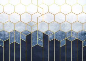 Wall Mural Geometric Abstraction, 375 x 270 cm, FTNS 1287 - Image 2