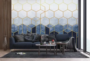 Wall Mural Geometric Abstraction, 375 x 270 cm, FTNS 1287 - Image 3