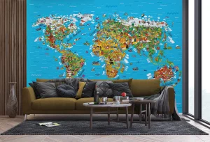 Wall Mural Map, 375 x 270 cm, FTNS 2441 - Image 5