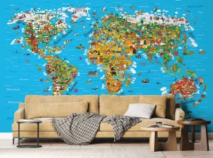 Wall Mural Map, 375 x 270 cm, FTNS 2441 - Image 3