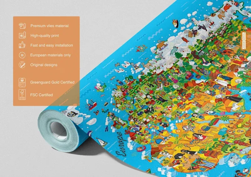 Wall Mural Map, 375 x 270 cm, FTNS 2441 - Image 6
