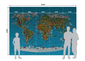 Wall Mural Map, 375 x 270 cm, FTNS 2441 - Image 7