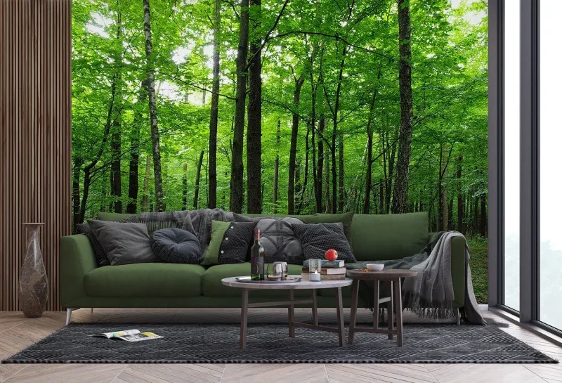 Wall Mural Green Forest, 375 x 270 cm, FTNS 2446 - Image 5