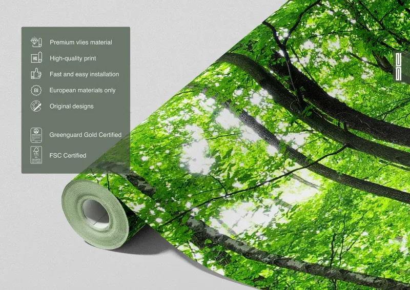 Wall Mural Green Forest, 375 x 270 cm, FTNS 2446 - Image 6