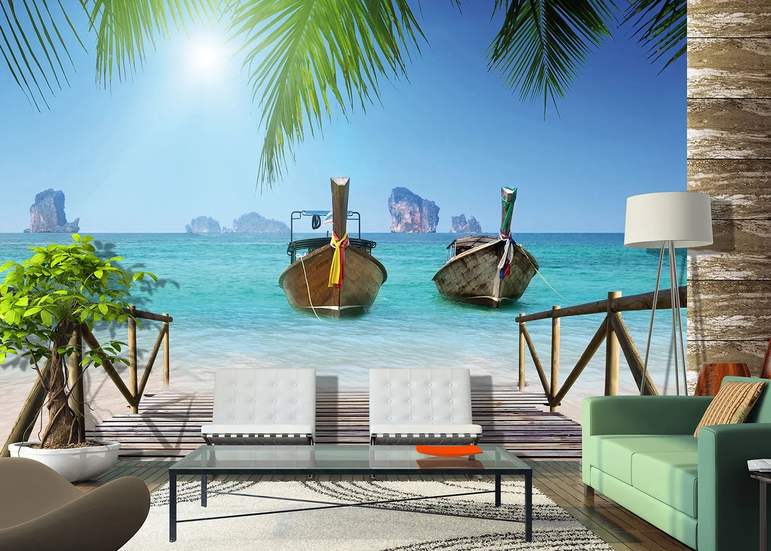 FTNS_2455_INTERIOR-1.webp Wall Mural Pier to Paradise, 375 x 270 cm, FTNS 2455
