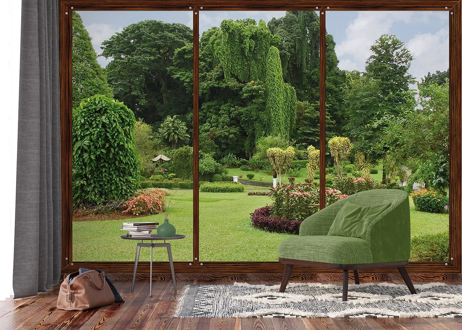 FTNS_2456_INTERIOR_3 Wall Mural Window to Garden, 375 x 270 cm, FTNS 2456