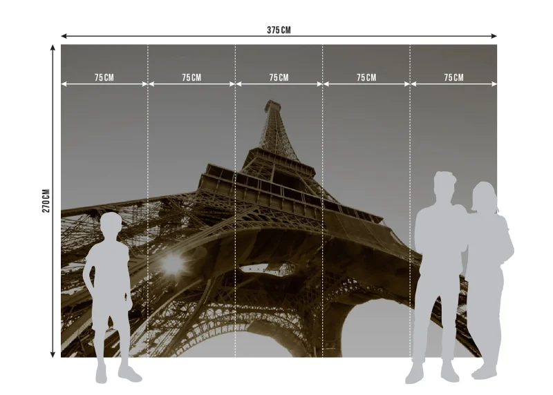 Wall Mural Eiffel Tower, 375 x 270 cm, FTNS 2476 - Image 7