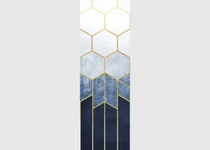 Wall Mural Blue Hexagons, 90 x 270 cm, FTNVL 3725 - Image 2