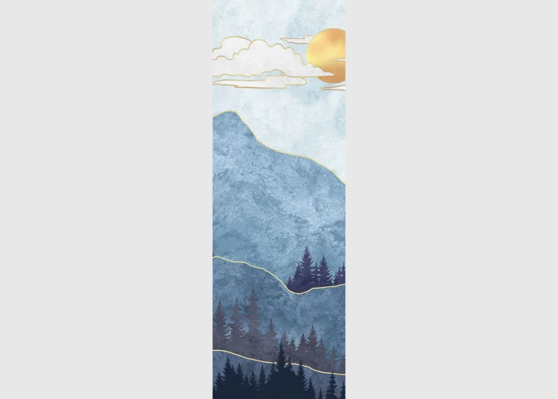 Wall Mural Blue Mountain, 90 x 270 cm, FTNVL 3732 - Image 2
