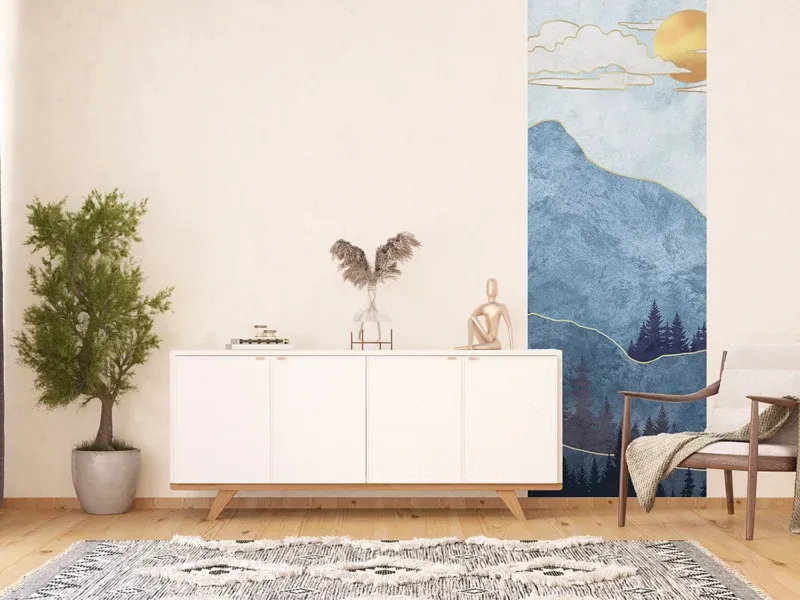 Wall Mural Blue Mountain, 90 x 270 cm, FTNVL 3732 - Image 4