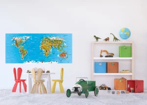 Wall Mural Map, 202 x 90 cm, FTNH 2731 - Image 3