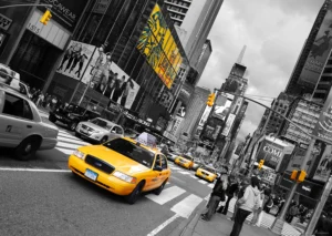 Wall Mural Yellow Cab, 160 x 110 cm, FTNM 2626 - Image 2
