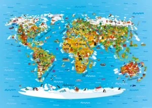 Wall Mural Map, 160 x 110 cm, FTNM 2650 - Image 2