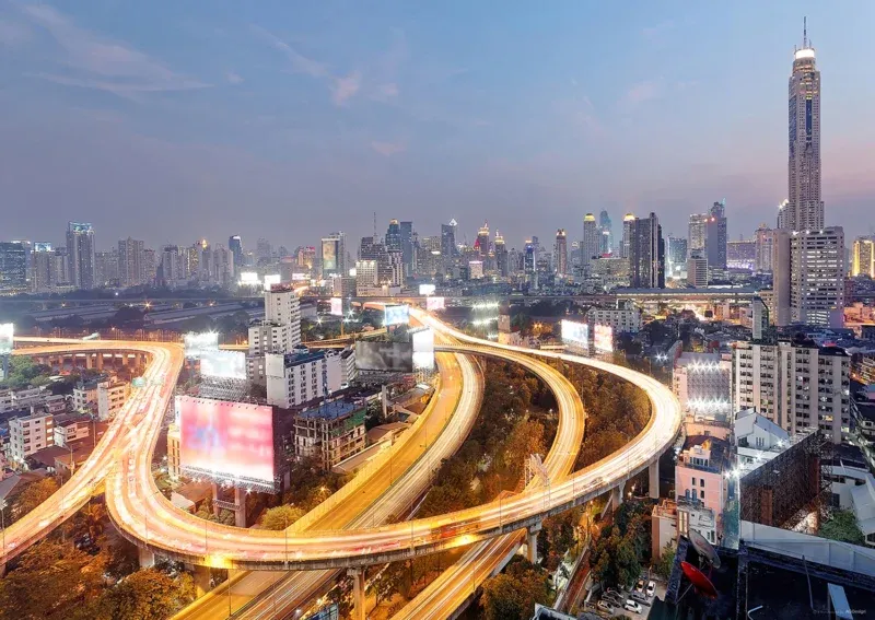 Wall Mural Night City, 160 x 110 cm, FTNM 2680 - Image 2