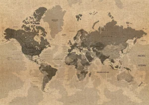 Wall Mural Old Map, 160 x 110 cm, FTNM 2683 - Image 2