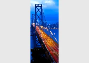 Wall Mural Night Bridge, 90 x 202 cm, FTNV 2903 - Image 2