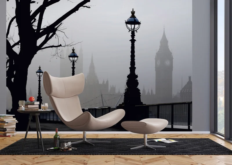 Wall Mural Misty London, 375 x 270 cm, FTNXXL 0307 - Image 3
