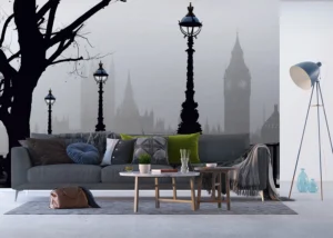 Wall Mural Misty London, 375 x 270 cm, FTNXXL 0307 - Image 4