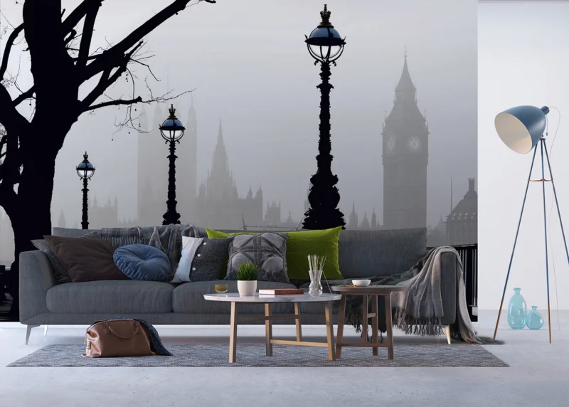 Wall Mural Misty London, 375 x 270 cm, FTNXXL 0307 - Image 4
