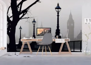 Wall Mural Misty London, 375 x 270 cm, FTNXXL 0307 - Image 5